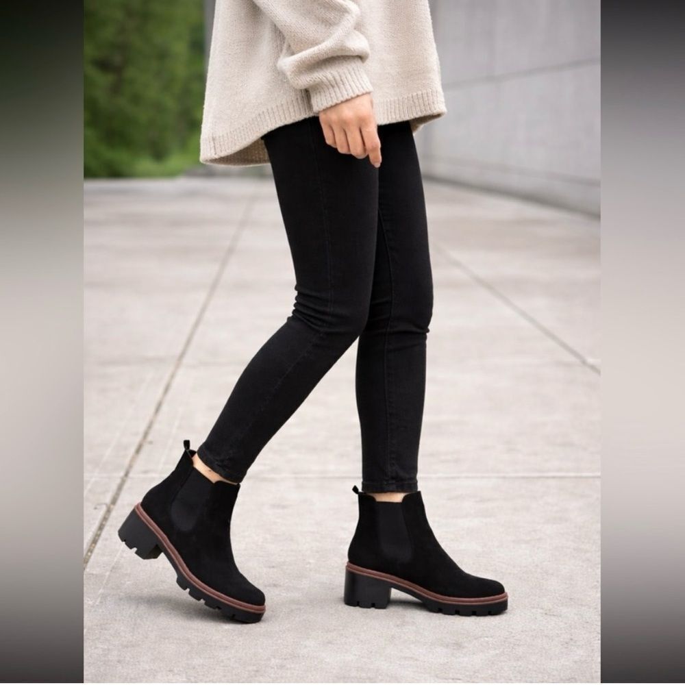 Antonio De Faria Chelsea Black Suede Boots - Picture 2 of 8